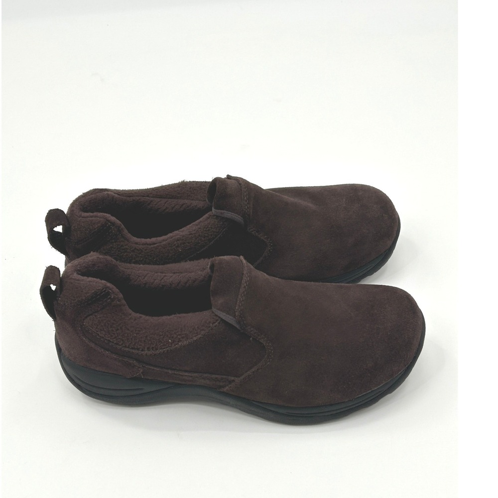 L.L Bean PrimaLoft Suede Slip On Shoes Brown Cozy Outdoor Womens 8.5 - Picture 5 of 10